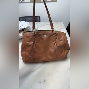 Brown coach bag
